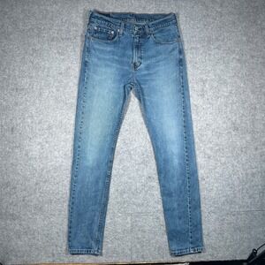 Levi's 510 Denim Jeans Mens 31x32(29x31) Blue Skinny Fit Casual workwear red tab